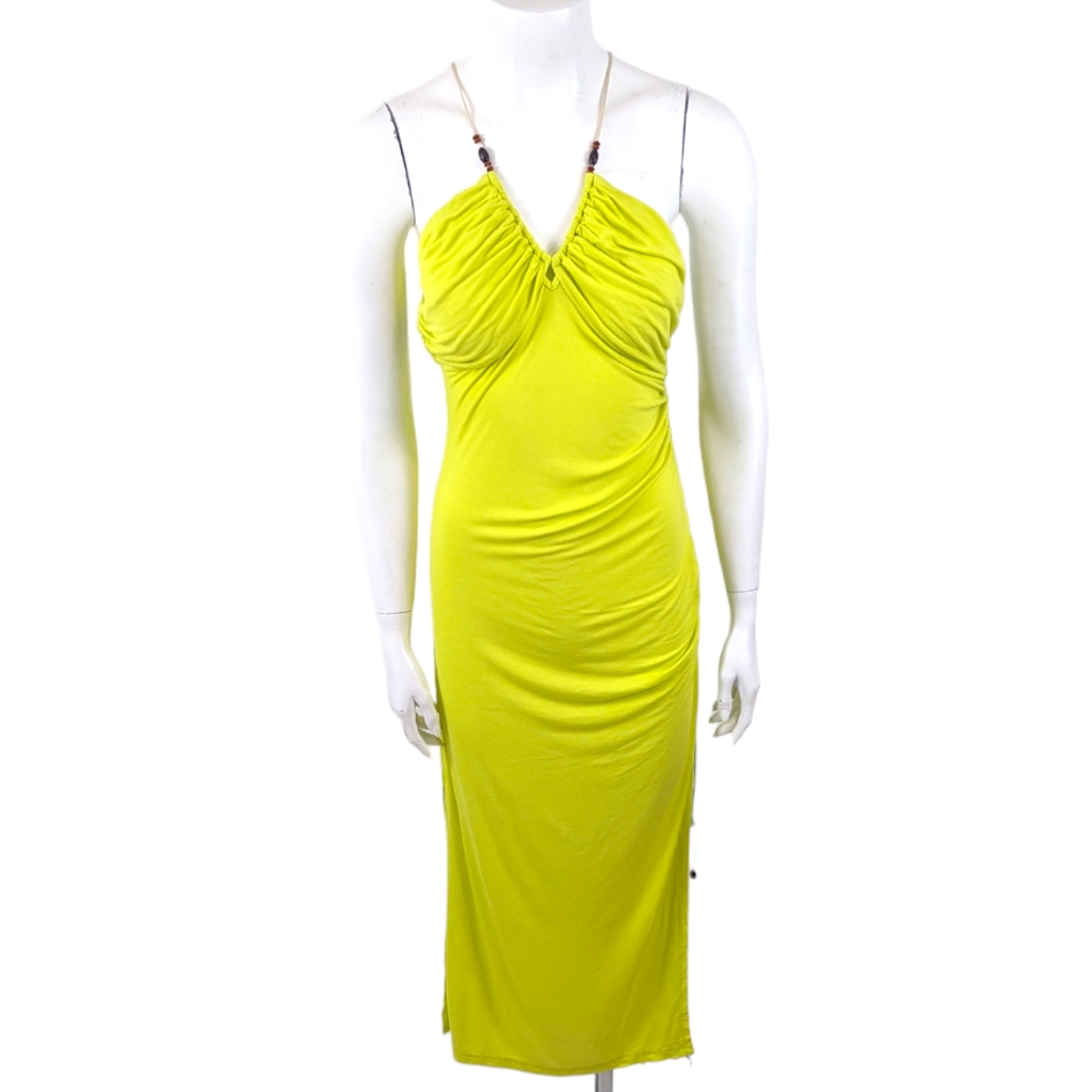 Intimately Free People Maxi Midi Dress Nightie Nightgown New Womens Large Yellow